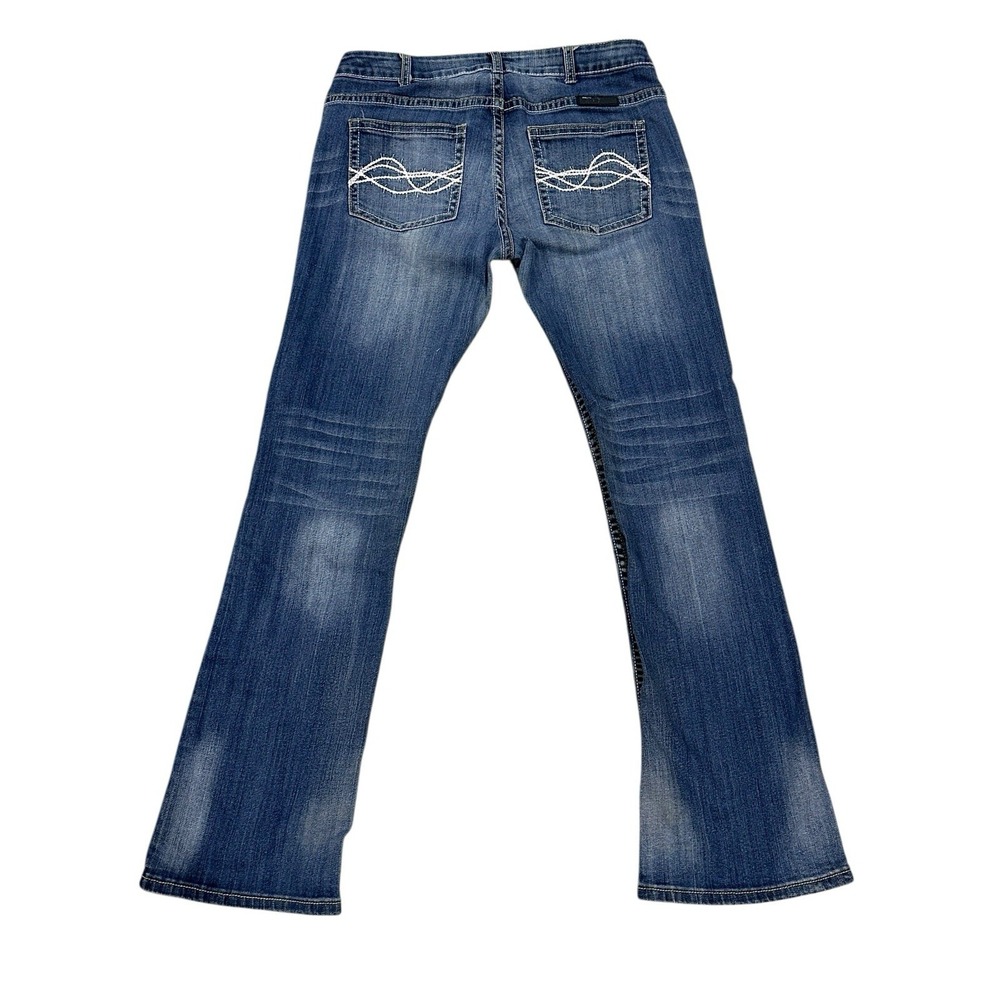 Cowgirl Tuff Co‎ Women's Denim Bootcut Distressed Blue Jeans Stretch 31x31 - Picture 4 of 11